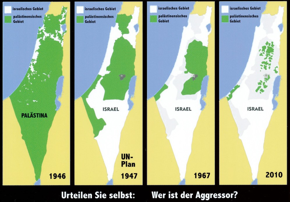 Wie Israel Stück für Stück Palästina okkupiert