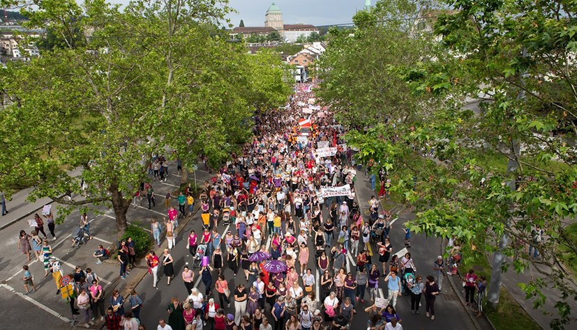 Frauenstreiktag: Eine halbe Million Menschen auf der Straße