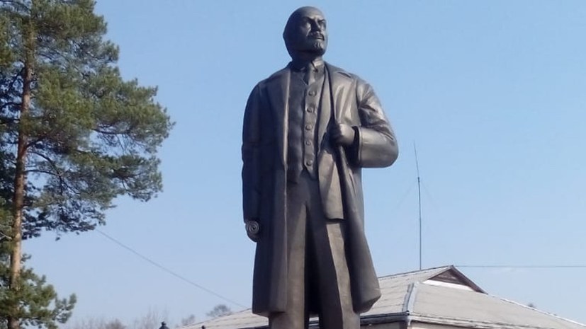 Neues Lenin-Denkmal auch in Sayansk (Ostsibirien)