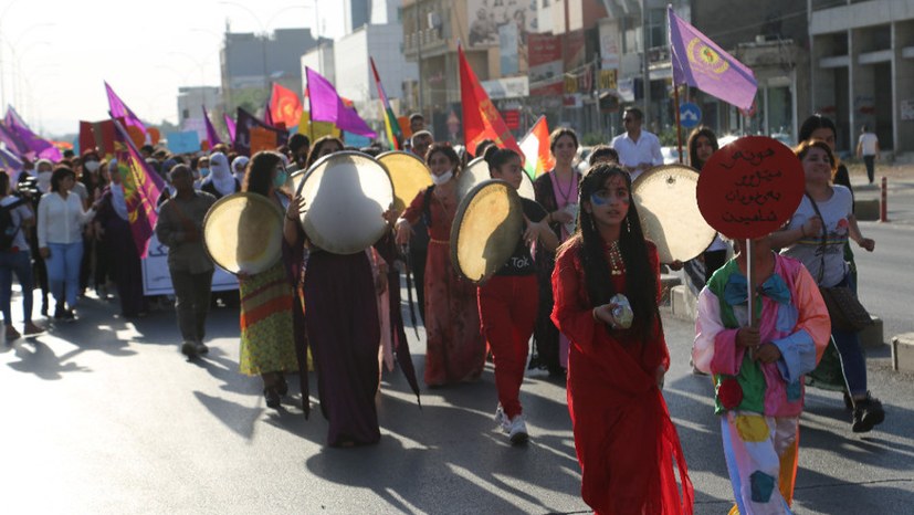 Silêmanî: Frauendemonstration gegen türkische Besatzung