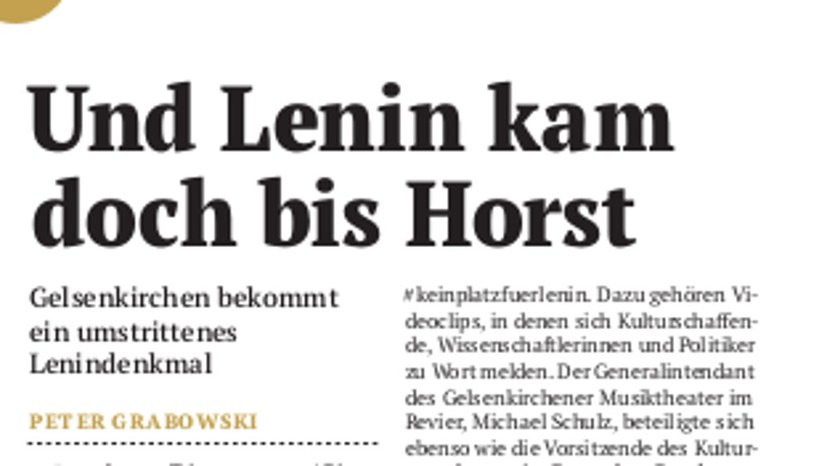 „Und Lenin kam doch bis Horst“