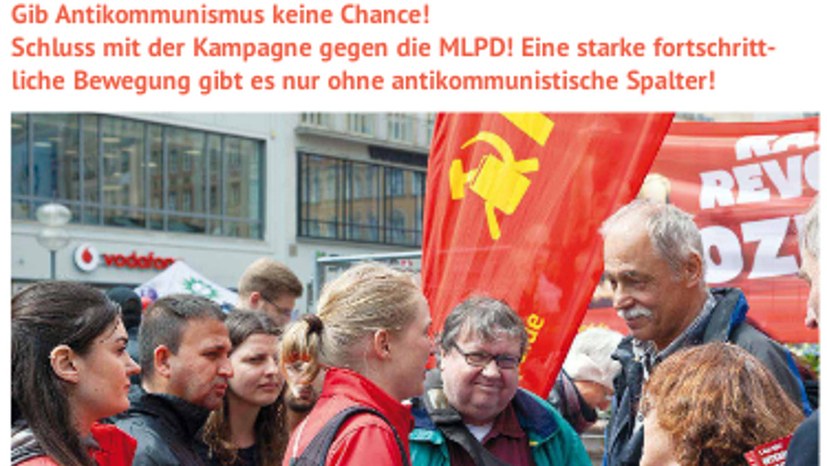 Erklärung der MLPD gegen eine antikommunistische Rufmordkampagne