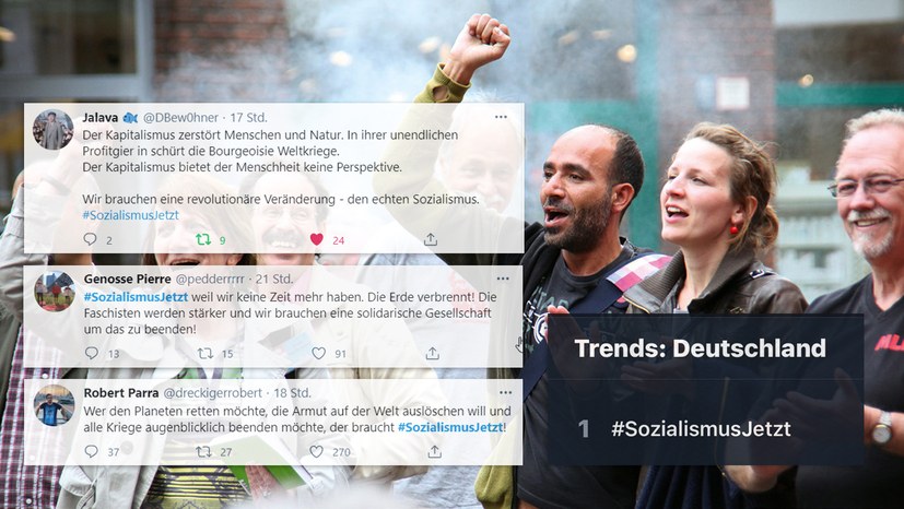 #SozialismusJetzt in den Twitter Trends