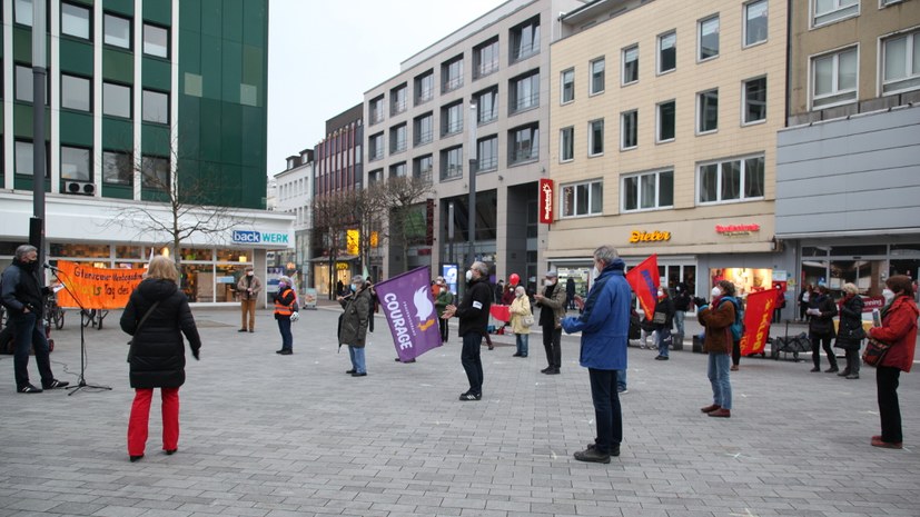 728. Montagsdemo im Zeichen des Internationalen Frauentages