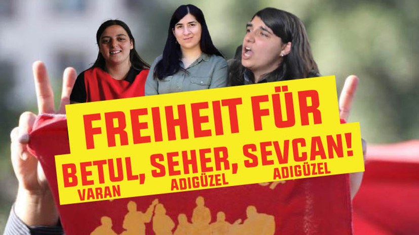 Solidarität mit Sevcan und Seher Adigüzel!