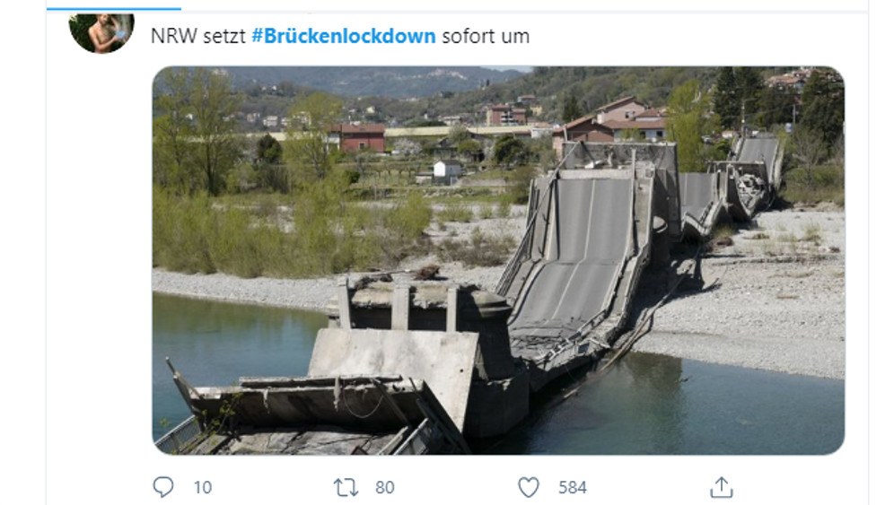 NRW setzt den Brückenlockdown sofort um
