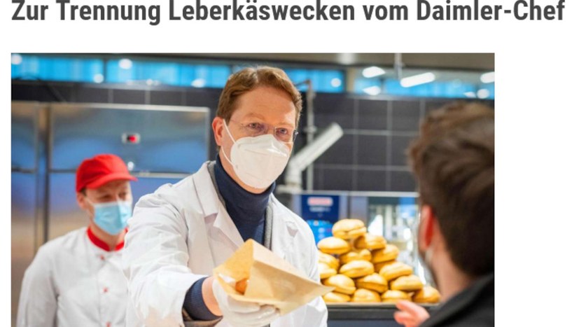 Wenn der Daimler-Chef an der Theke der Kantine einen ausgibt – dann ist Vorsicht geboten!