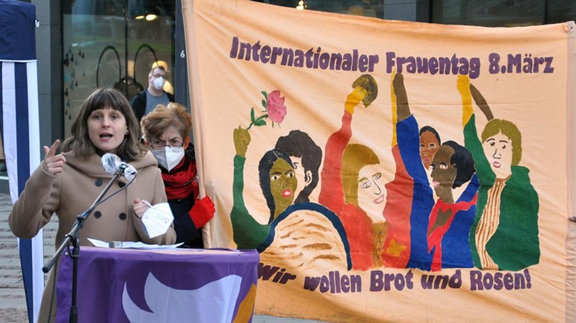 Gelungener und kämpferischer internationaler Frauentag - Gabi Fechtner spricht für die MLPD