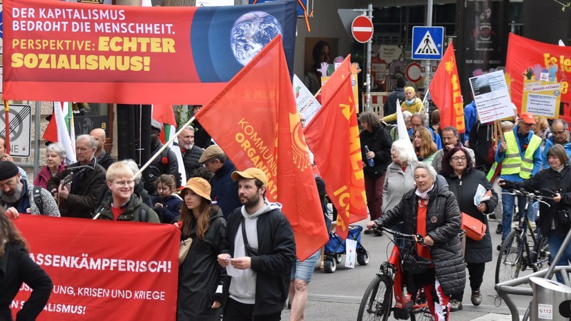 „Nein“ Zum Ausschluss aktiver Gewerkschafter und Vertreter der MLPD von der DGB-Kundgebung
