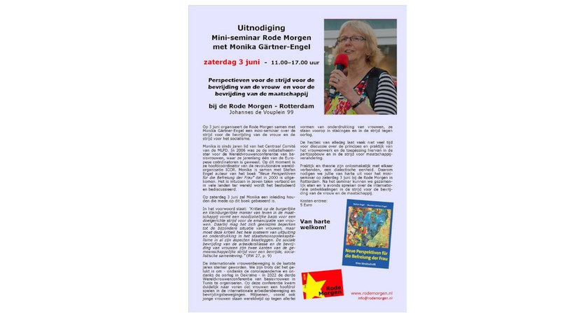 Tagesseminar „Neue Perspektiven für die Befreiung der Frau“ mit Monika Gärtner-Engel am 3. Juni