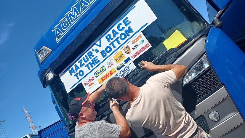 Trucker begehen Jubiläum - sie streiken seit vier Wochen