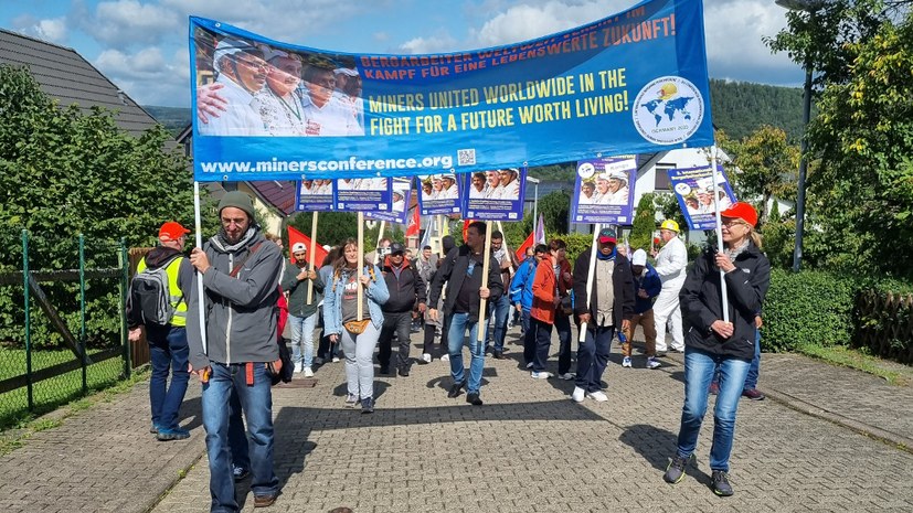 Sieben Auftaktdemonstrationen zur 3. Internationalen Bergarbeiterkonferenz