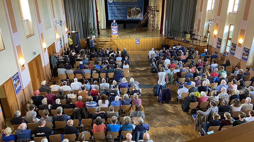 Eröffnungsfeier der 3. Internationalen Bergarbeiterkonferenz in Dorndorf