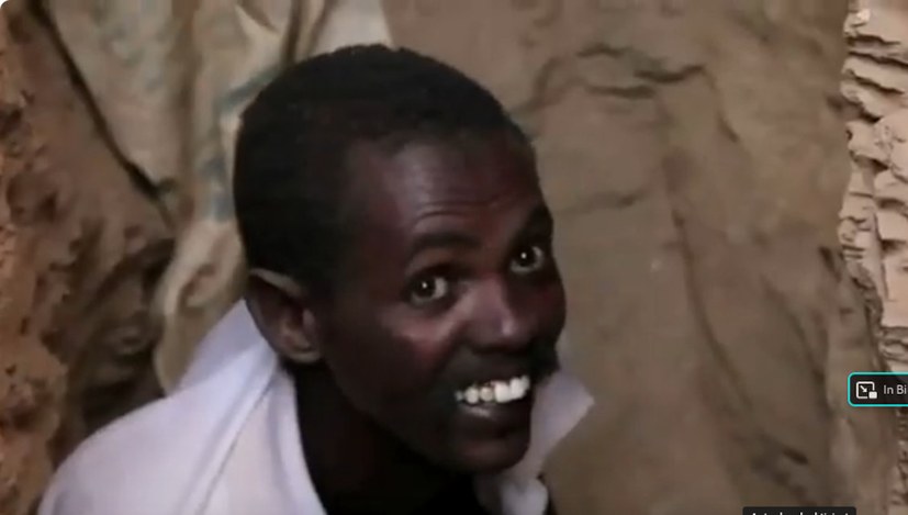 Bergarbeitergruß aus dem Sudan