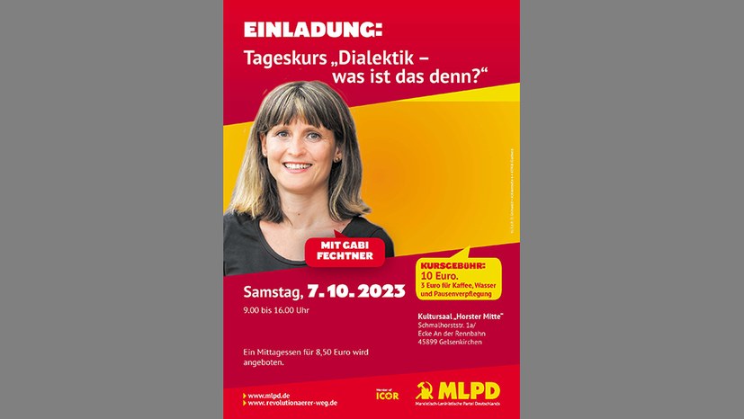 "Dialektik - was ist das denn?" - Der Flyer ist online