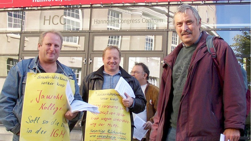 Brief von Reinhard Funk vom Zentralkomitee der MLPD an den Vorstand der IG Metall