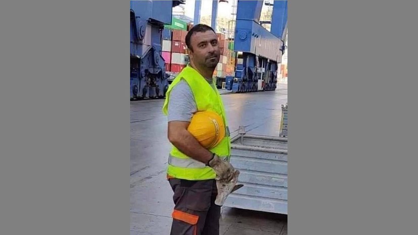 Gedenkfeier der Gewerkschaft der Beschäftigten des Containerumschlags in Piräus für Dimitris Daggli