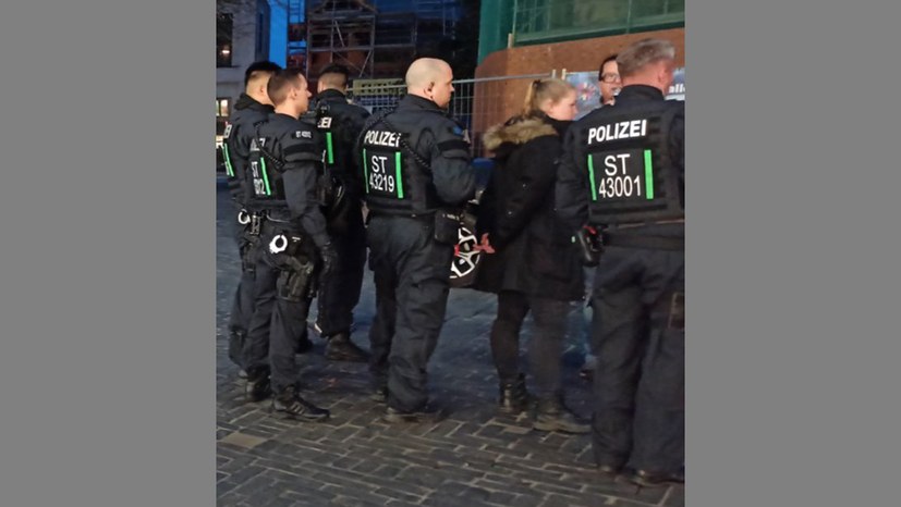 Halle: Unerhörter Polizeieinsatz gegen Kundgebung und Frank Oettler