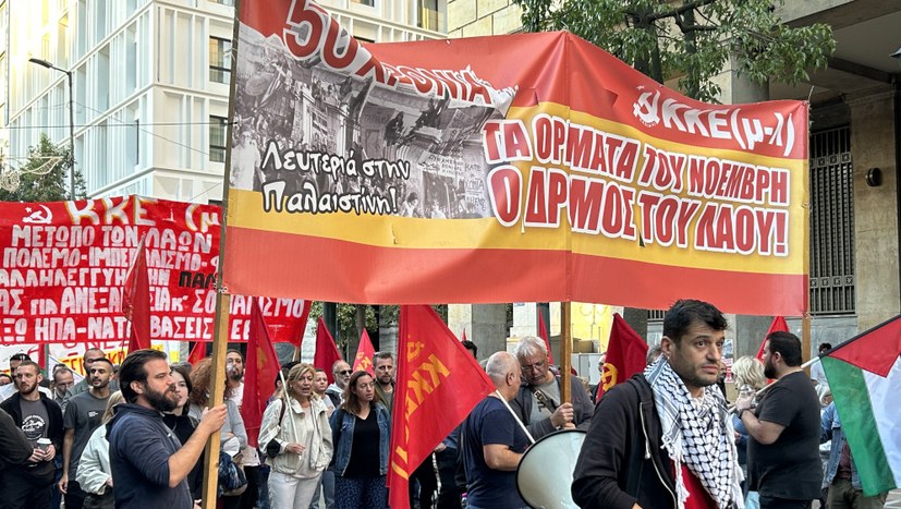 Riesige Demonstration zog durch Athen