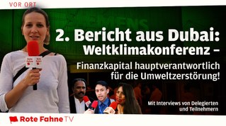 COP 28: Finanzkapital hauptverantwortlich für die Umweltzerstörung!