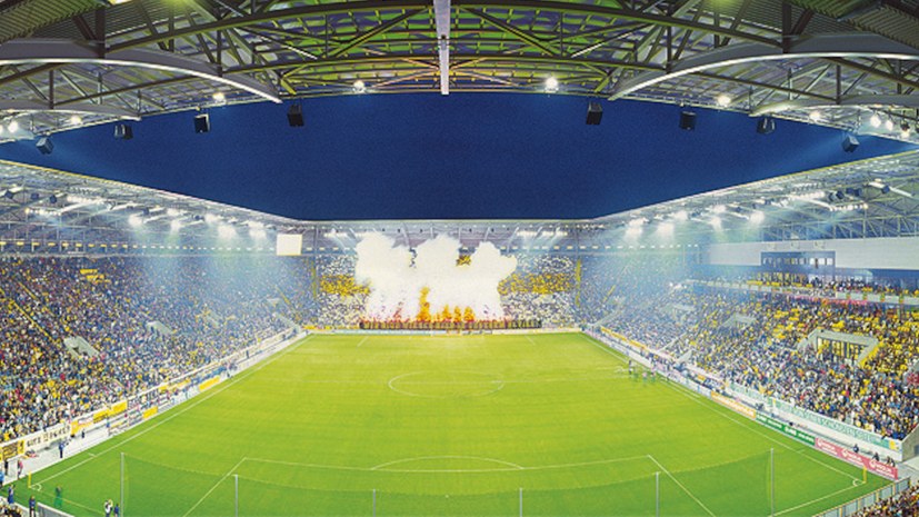 Dresden: Protest im Stadion