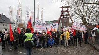 Die 18. Bergarbeiterdemonstration in Neukirchen-Vluyn wird Stadtgespräch
