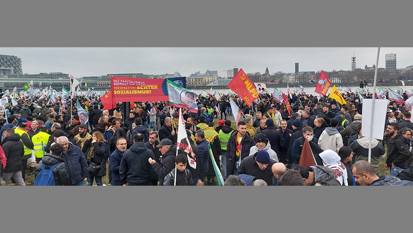 Demonstration zur Freilassung von Abdullah Öcalan in Köln