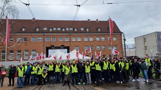 An die am 19. Februar 2024 streikenden ver.di-Kolleginnen und -Kollegen der HAVAG