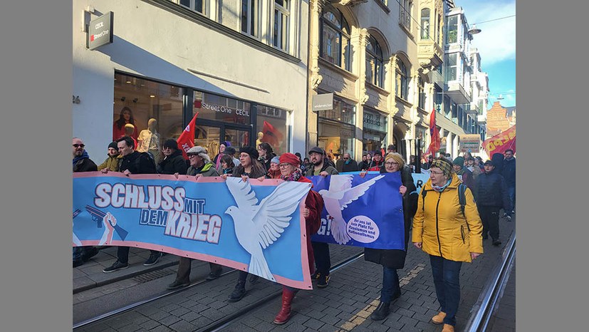 Erfurter Ostermarsch - klare Positionierung gegen alle Kriegstreiber!