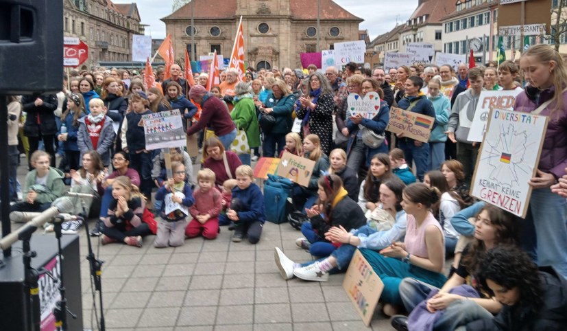 Schülerprotest gegen Rassismus in Erlangen