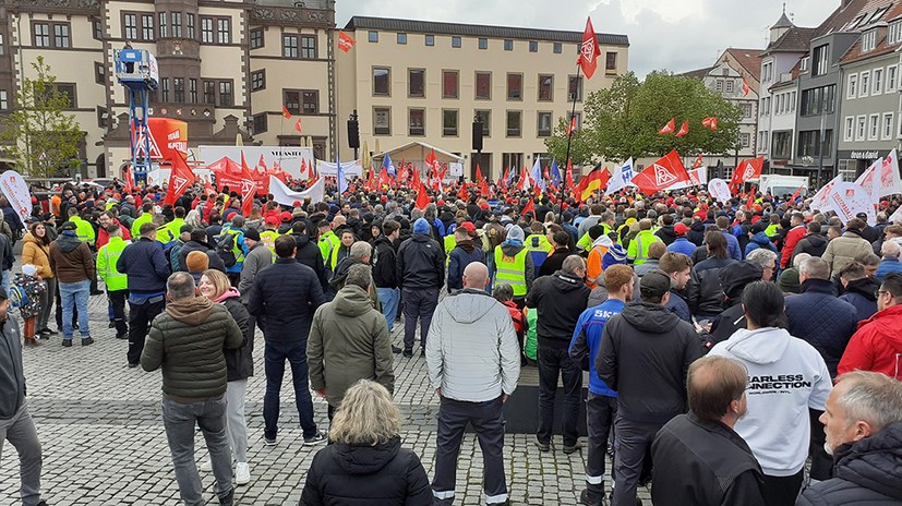 IG-Metall-Aktionstag gegen Arbeitsplatzvernichtung