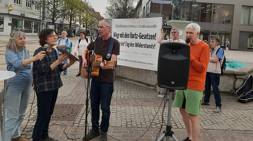 Montagsdemo Zollernalb: Klare Kante gegen Angriffe auf Bürgergeldempfänger