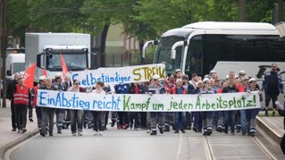 6.000 beim Stahl-Aktionstag heute in Duisburg