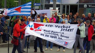Protestkundgebung gegen AfD-Veranstaltung