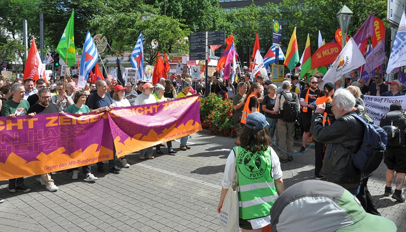 70.000 Menschen waren am Wochenende in Essen gegen AfD und Faschismus auf der Straße
