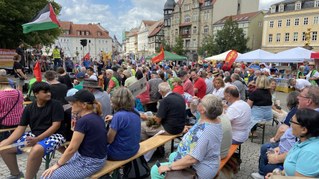 Heute früh in Eisenach - von Balkon zu Balkon ...