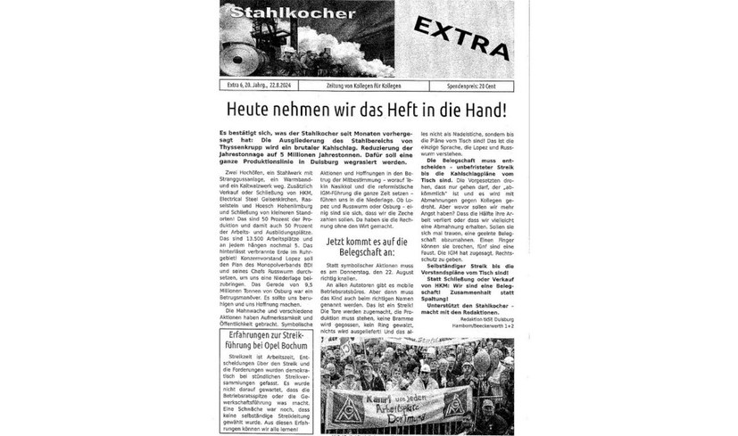 „Heute nehmen wir das Heft in die Hand!“