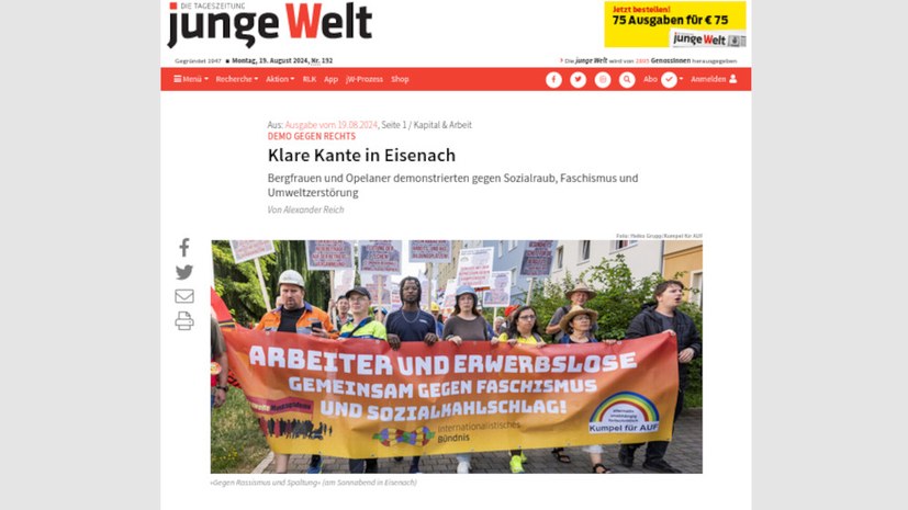 "Junge Welt" berichtet