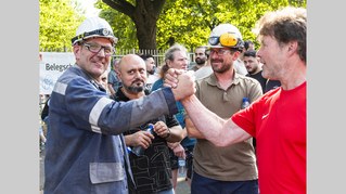 Internationale Solidarität für die kämpfenden TKSE-Kollegen und -Kolleginnen