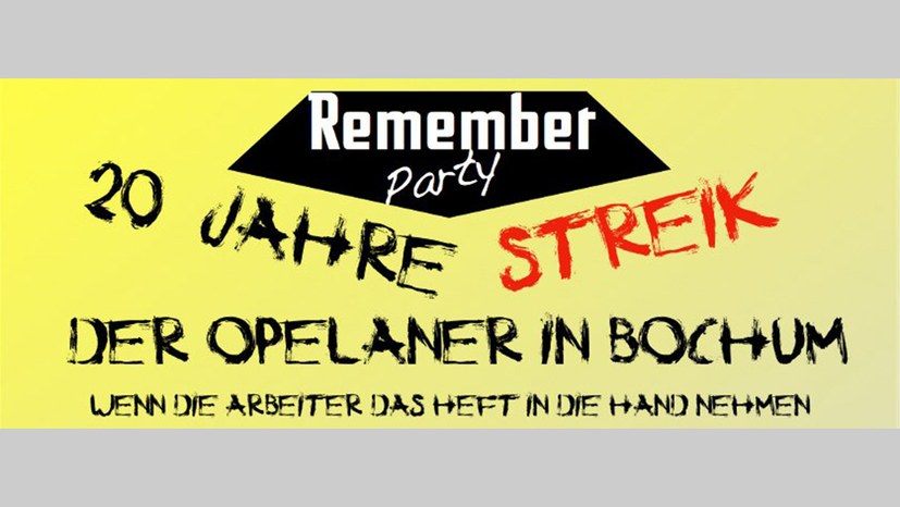 20 Jahre Opelstreik