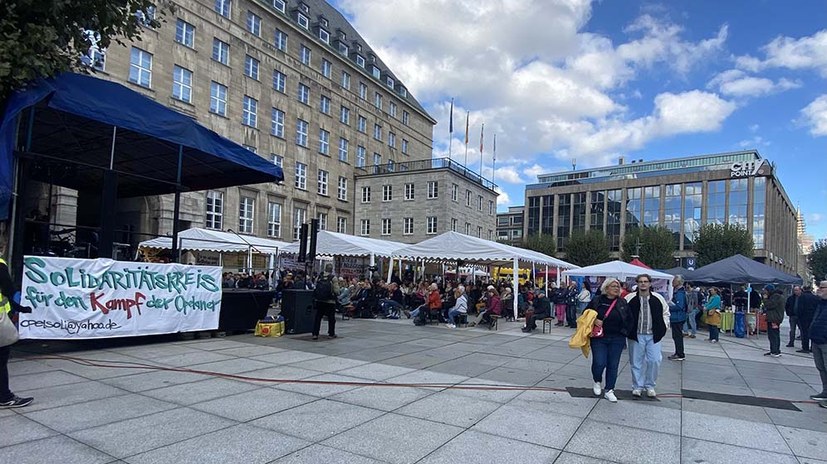 Jubiläumsfest "20 Jahre Opel-Streik" gestartet