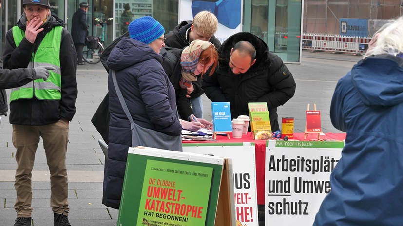 Beim Umweltkampftag auch viele Unterschriften für die Wahlzulassung gesammelt