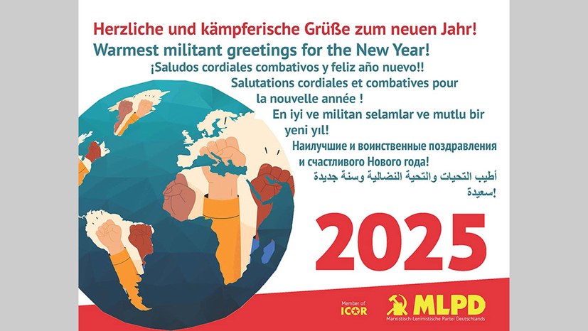 Neujahrsgrüße der MLPD