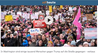 Faschist Trump wird US-Präsident - Antifaschistische Massenproteste in den USA und Deutschland