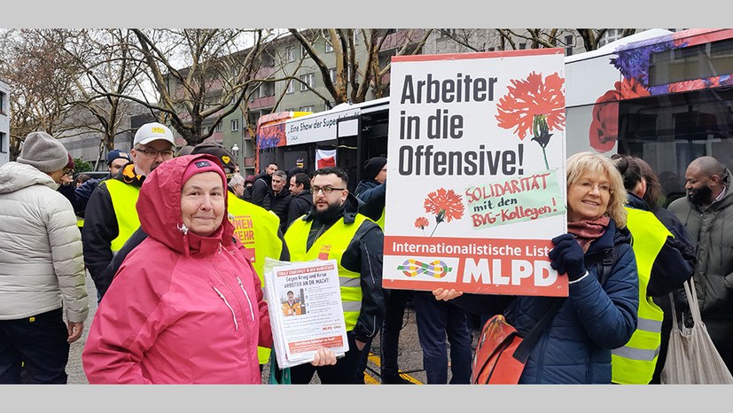 Berlin: Viele Räder stehen still, weil der starke Arm der BVGler es will!