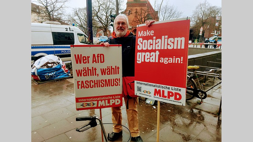 Kämpferische Demonstration gegen den Wahlkampfauftakt der faschistischen AfD