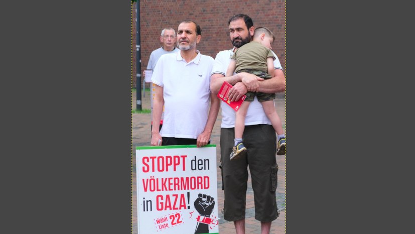 Stadt Regensburg zensiert Wahlplakat der MLPD: Stoppt den Völkermord in Gaza