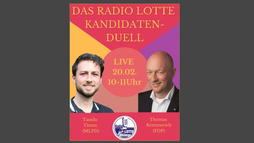 Tassilo Timm (MLPD) vs. Thomas Kemmerich (FDP) im Kandidatenduell