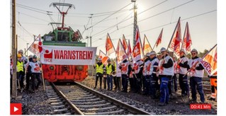 Warnstreik bei der LEAG in der Lausitz und Leipzig