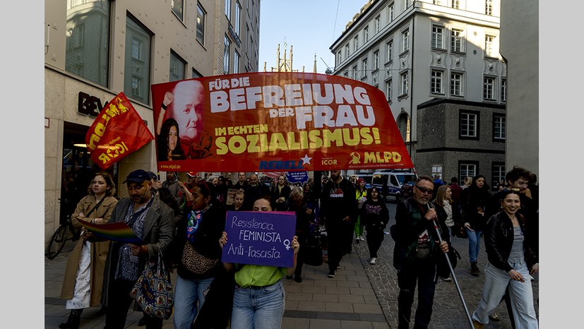 7000 Menschen auf der Straße mit ihren Anliegen am Internationalen Frauentag